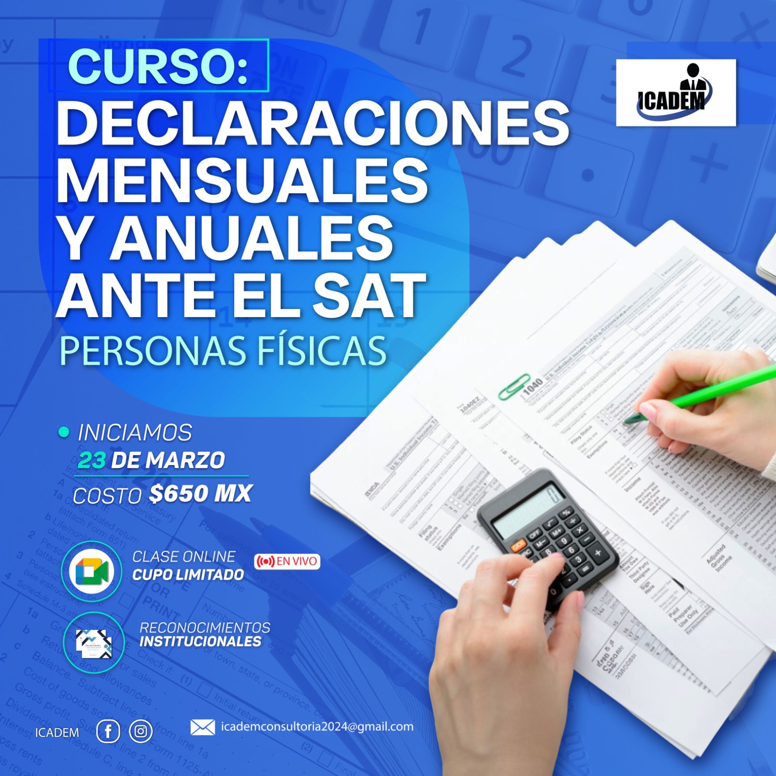 Curso de declaraciones mensuales y anuales